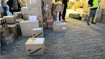 Spendenübergabe der BICO an Hilfskonvoi für Erdbebenopfer in der Türkei
