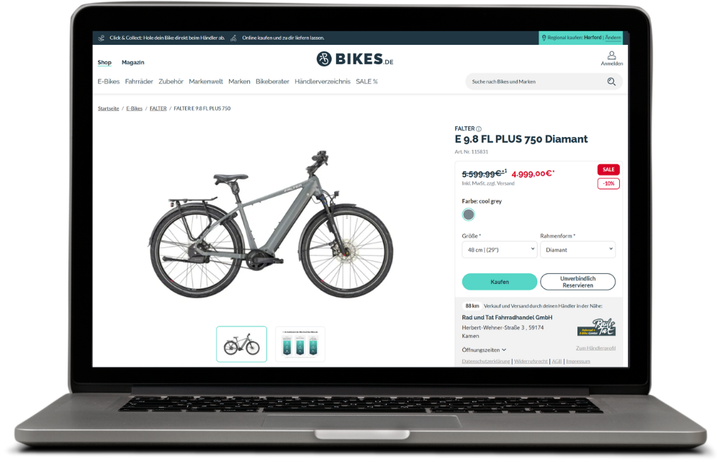 Finden Sie Ihr Traumbike auf Bikes.de - egal ob Fahrrad oder E-Bike - onlive kaufen