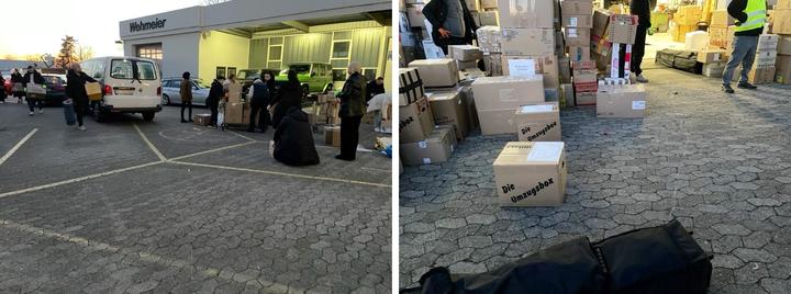 Spendenübergabe der BICO an Hilfskonvoi für Erdbebenopfer in der Türkei