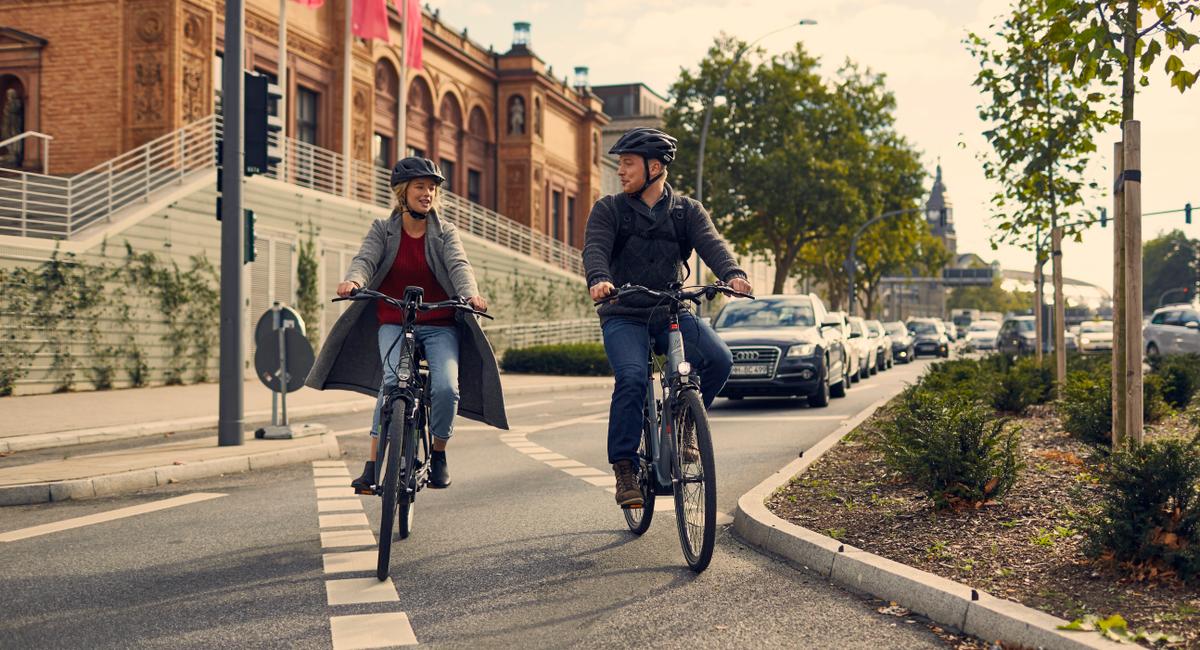 Mit dem Rad in der Stadt