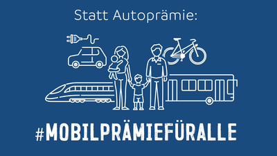 Verkehrsbündnis fordert - #MobilPrämieFürAlle