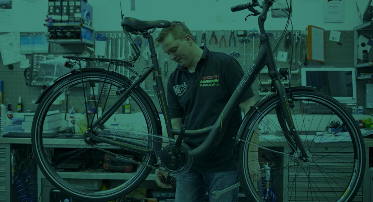 Inspektion durch einen gut ausgebildeten Fahrradmechaniker